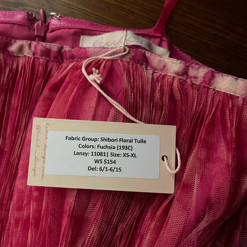 Hutch for Anthropologie Elegant Floral Tulle mini dress - Picture 6 of 8